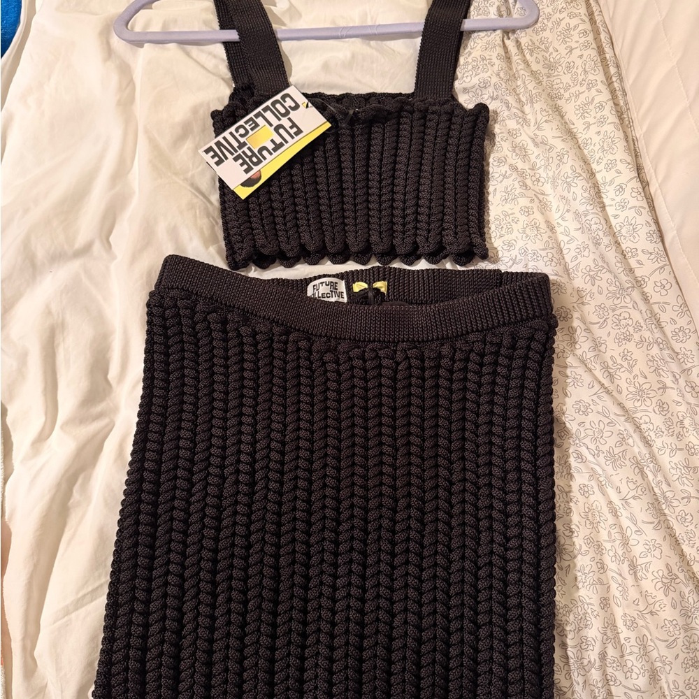 Future Collective Black Knit Dress